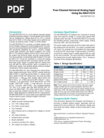 Four-Channel Universal Analog Input Using The MAX11270: Hardware Specification