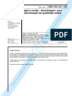 284587731 ABNT NBR 00186 1998 Papel e Cartao Amostragem Para Determinacao Da Qualidade Media NM PDF