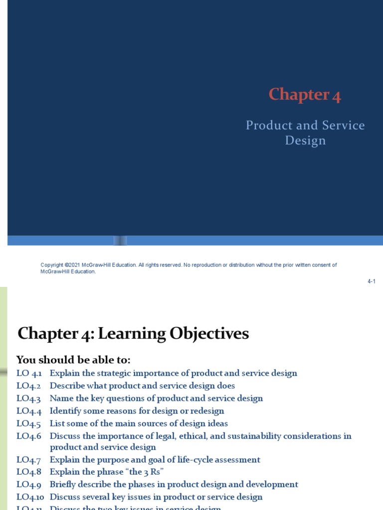 4 Product and Service Design | PDF | Life Cycle Assessment | Computer ...