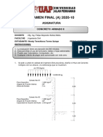 Examen Final Concreto Armado II 2020-10