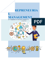 Entrepreneuria L Management: (A Compilation of Activities (Chapter1-3)