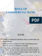 Role of Commercial Bank