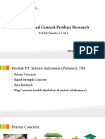 3. Advanced Cement Product Research