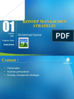 Pertemuan 1 Konsep Manajemen Strategis