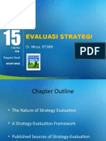 Pertemuan 15 Evaluasi Strategi