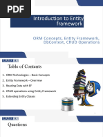 Introduction To Entity Framework