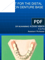8-Support For The Distlal Extension Denture Base