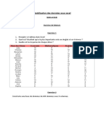 Exercice - Modélisation Des Données Sous Excel