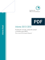 FOP - IA - 1409 - Informe Anual Evolucion Reciente Situacion Actual y Desafios 2012 2013 PDF