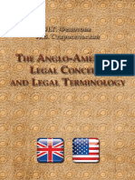 The Anglo American Legal Concepts and Legal Terminology