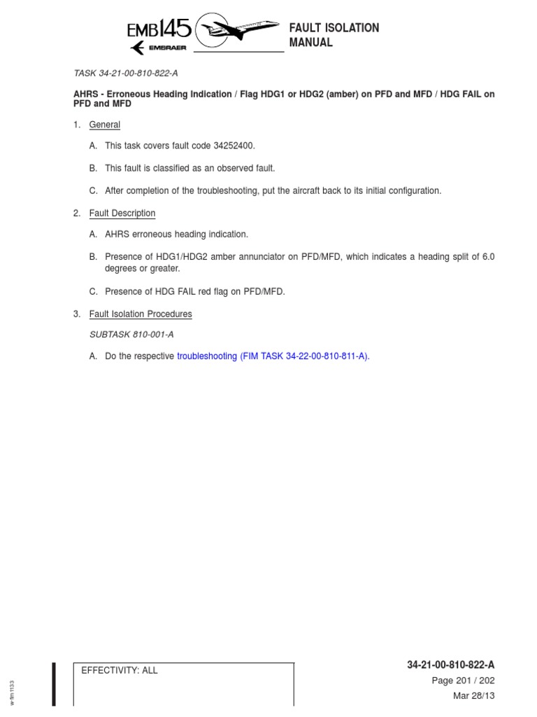 AHRS Fault Troubleshooting Guide | PDF