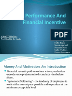 Pay For Performance and Financial Incentive New