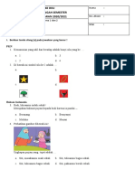 PTS KELAS 1 (Tema 5 Subtema 1 Dan 2)