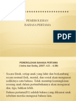 Pemerolehan Bahasa Pertama