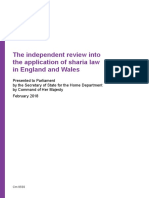The Independent Review Into The Application of Sharia Law in England and Wales