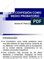 La Confesión Como Medio Probatorio