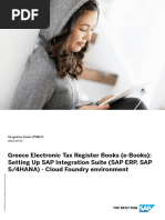 Greece Electronic Tax Register Books (E-Books) Setting Up SAP Integration Suite (SAP ERP, SAP S4HANA) - Cloud Foundry Environment