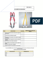 Check List Arnes Seguridad