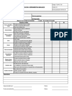 Inspección herramientas manuales