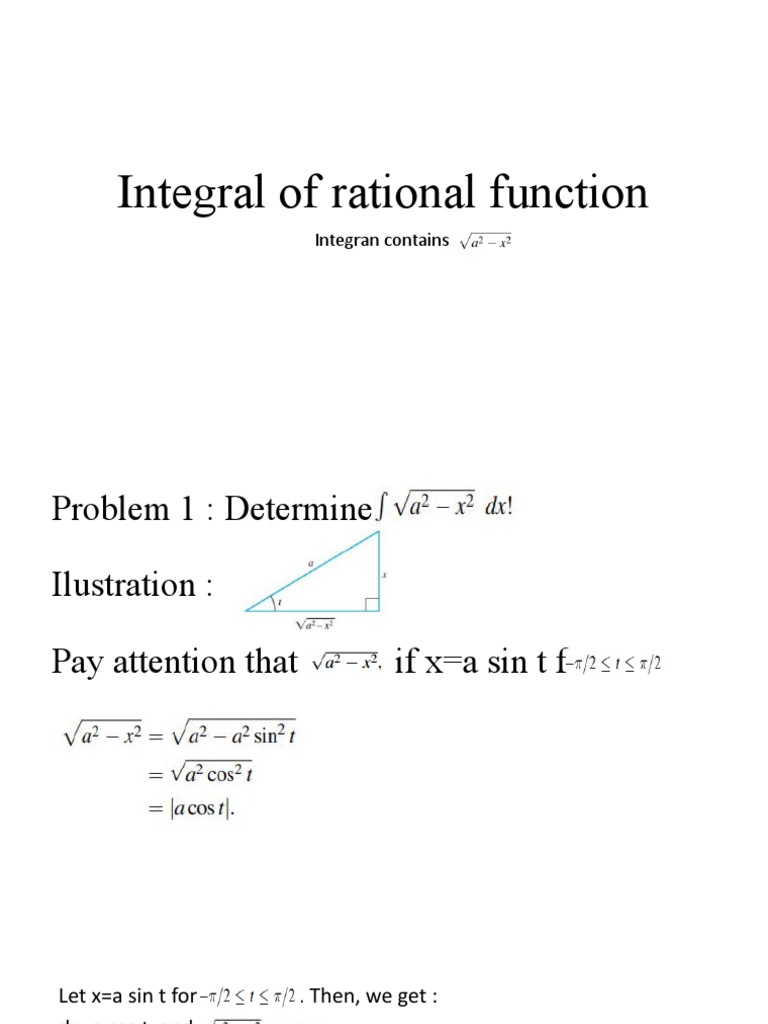 Integral of Rational Function | PDF