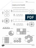 T2 M 109 Colour and Label Fractions Worksheet Romanian