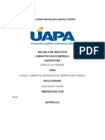 Arreglo 2tarea 1 de Legislacion Laboral Uapa