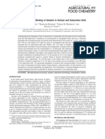 Degradation and Binding of Atrazine in Surface and Subsurface Soils