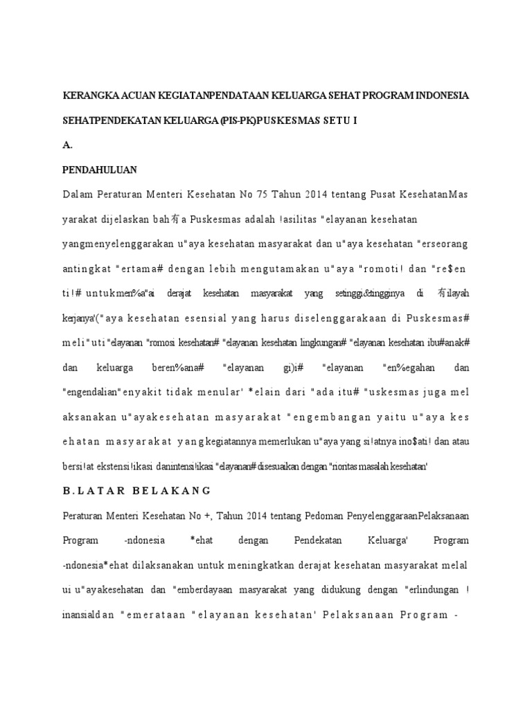 Program Keluarga Sehat untuk Meningkatkan Kualitas Kehidupan di Desa Sikabau
