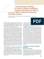 37 The Use of A Functional Testing Algorithm FTA 2018 Clinical Orthopae
