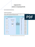 Assignment No.1 Introduction To Computing (CS-101) : Name: Mohammed Mustafa Mirza