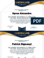 Certificates 8A DR - Bernady Gyorgy School 20210524