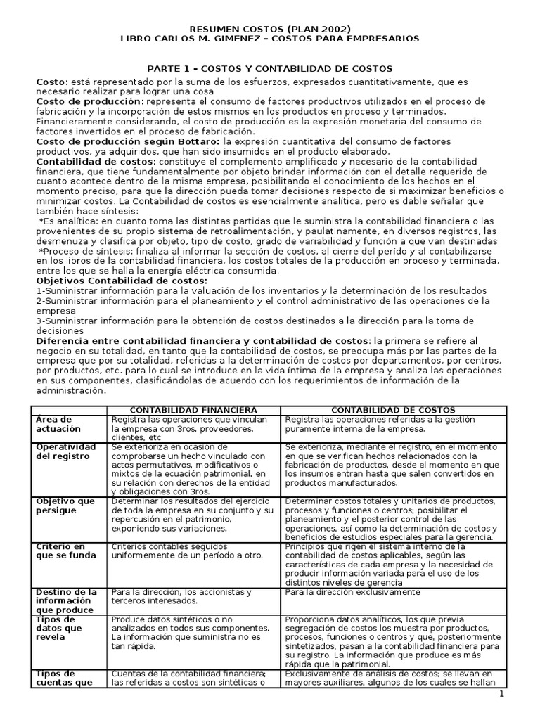 Contabilidad de Costos para Empresas | PDF | Costo | Contabilidad