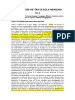 Antecedentes Históricos de La Pedagogía