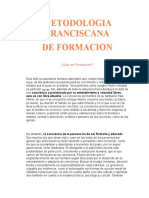 Metodología Franciscana de Formación