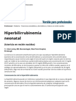 Hiperbilirrubinemia Neonatal - Pediatría - Manual MSD Versión para Profesionales