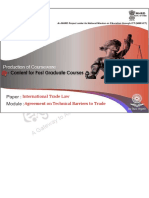 Technical Barriers To Trade