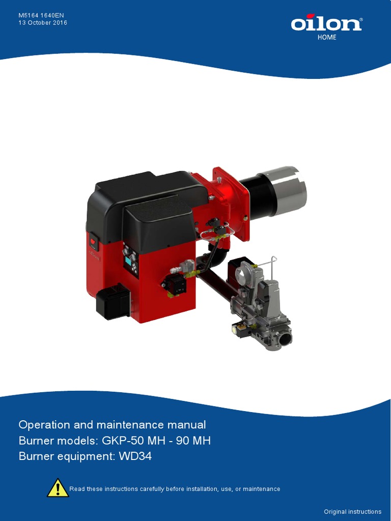Burner - Oilon - GKP 50 To 90 - Manual | PDF | Valve | Furnace