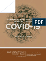 COVID-19 Survey 3 Pastors and Church Leaders, June 16-20
