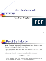 Introduction To Automata Theory: Reading: Chapter 1