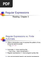 Regular Expressions: Reading: Chapter 3