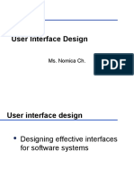 User Interface Design: Ms. Nomica CH