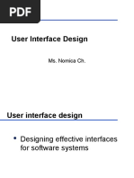 User Interface Design: Ms. Nomica CH