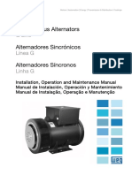 WEG Synchronous Alternators g Line 10680382 Manual English