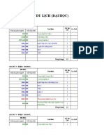 Khung chương trình - K-20 - Anh Văn Du Lịch (Đại Học)