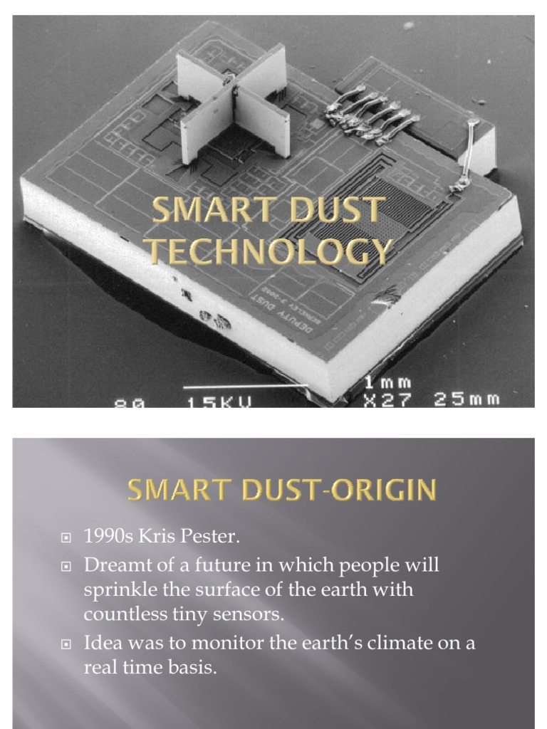 SMART DUST PPT Surveillance Natural Environment