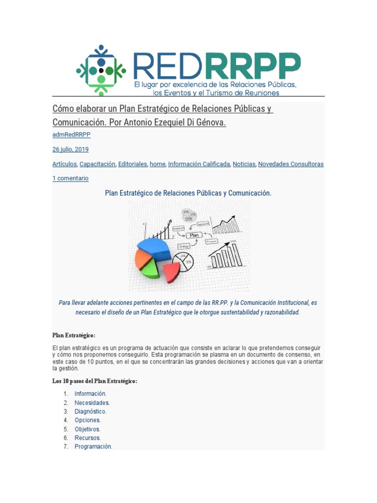 Plan RRPP | PDF | Planificación estratégica | Planificación