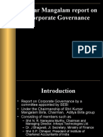 Kumar Mangalam Report On Corporate Governance