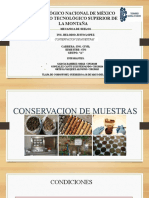 CONSERVACION DE MUESTRAS.