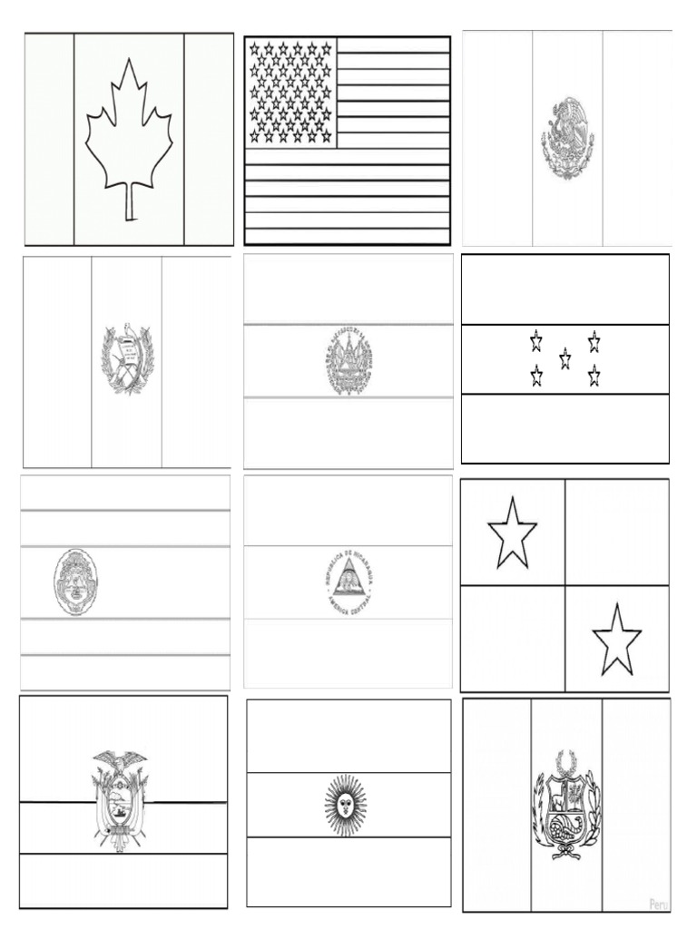 Banderas para Colorear | PDF