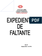 Expedientes de Faltantes Enero 2010.